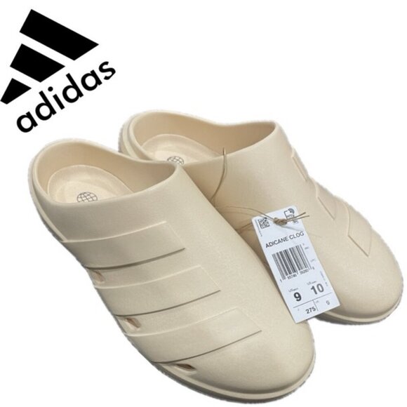 ADIDAS ADICANE CLOGS SLIDES CONFORT TAN COLOR  AESTHETIC SZ 9 MEN WOMAN Sz 10 - Picture 1 of 16